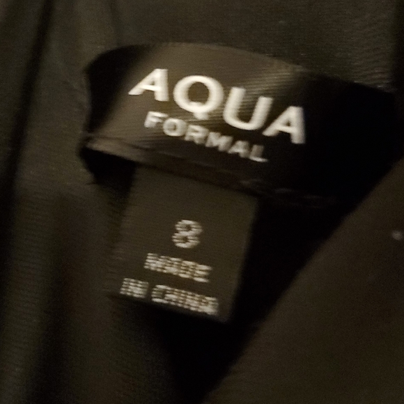 Aqua Formal Black Floral skirt dress ASO Zooey Deschanel - Picture 7 of 8